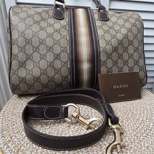 Gucci GG Web Joy Boston Bag Medium - Authentic ✨